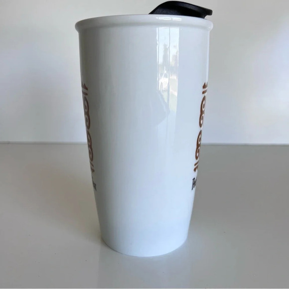 Peet’s Coffee Ceramic Glass Tumbler 12 oz w/lid - Picture 5 of 13